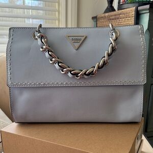GUESS Silver Chain Shoulder Bag